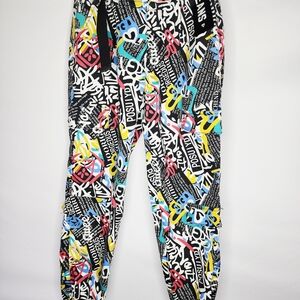 Colorful Graphic Print Track‎ Pants